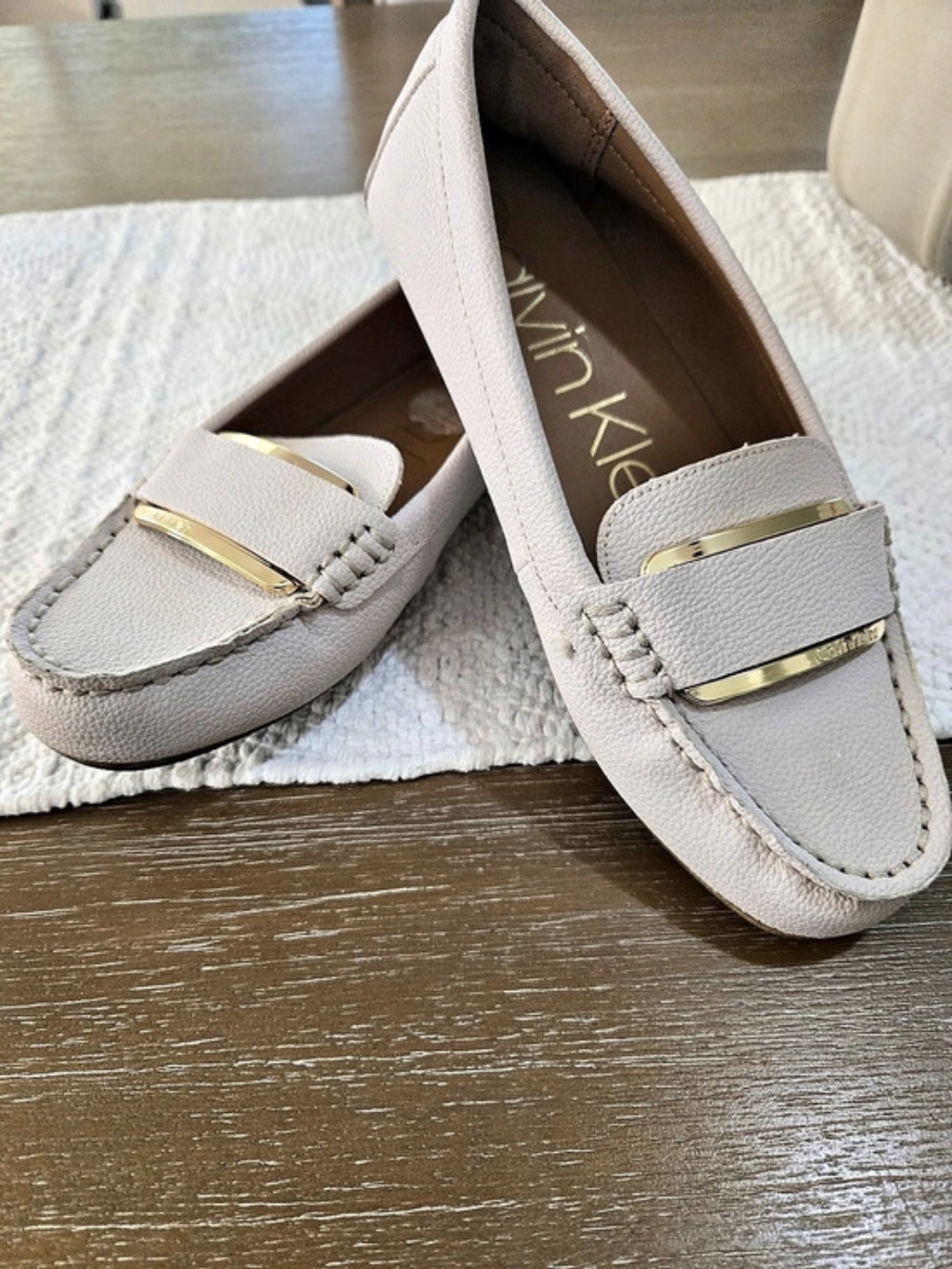Calvin Klein Lydia Loafer Bit Loafers in Gray